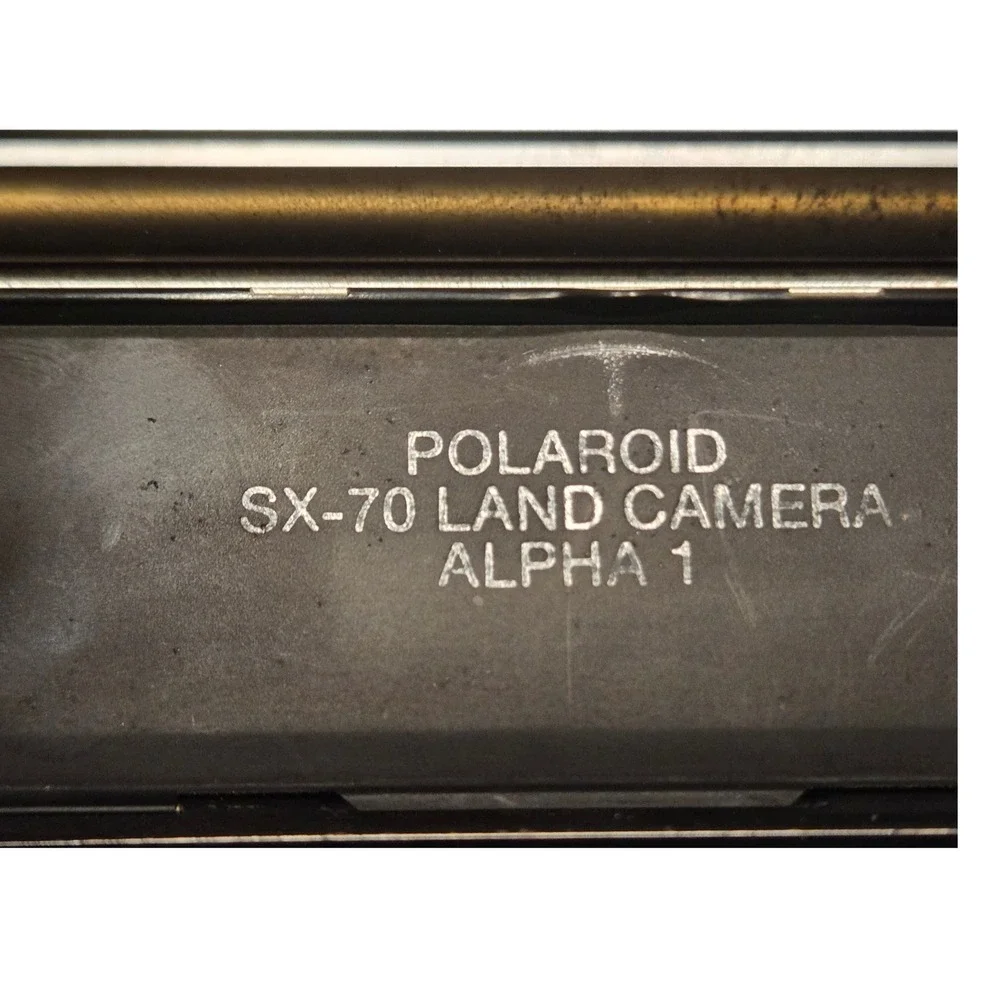 Polaroid SX-70 Alpha 1 Land Camera 1977 Tan Leather Silver Vintage Instant SLR